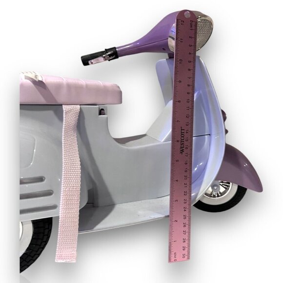 Our Generation Ride In Style Scooter Motorcycle and Pink Helmet for 18" Dolls - Picture 13 of 14